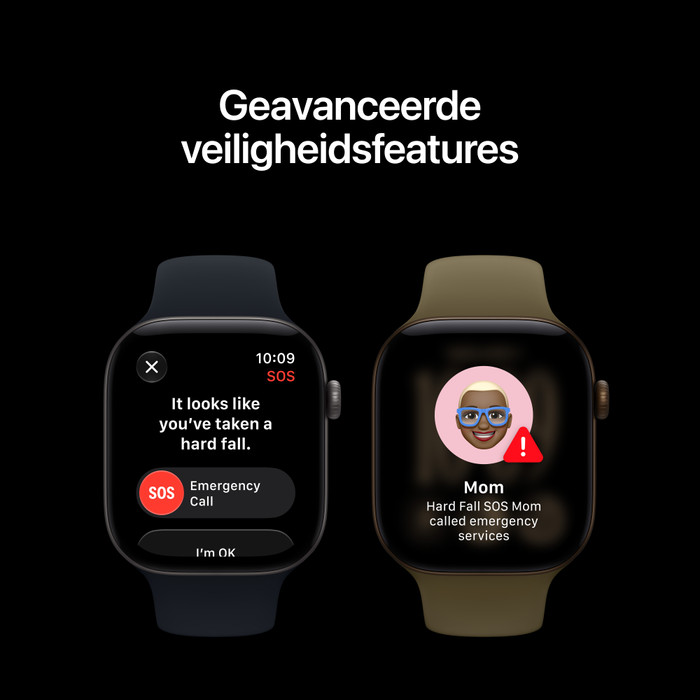 Apple Watch Series 12 Cellular 46mm Donkerbrons Sportband M/L visual leverancier