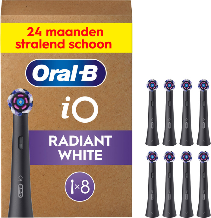 Oral-B iO Radiant White (8 stuks) Zwart Main Image