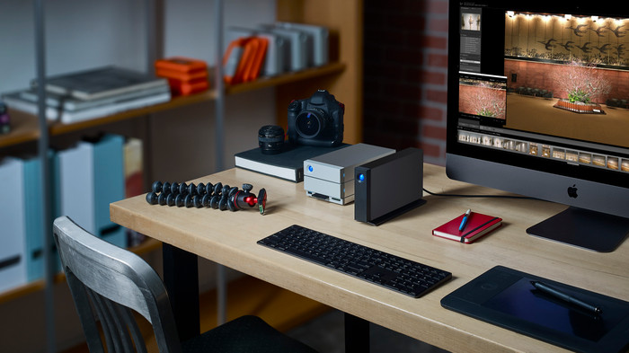 LaCie d2 Professional USB-C 10TB product in gebruik