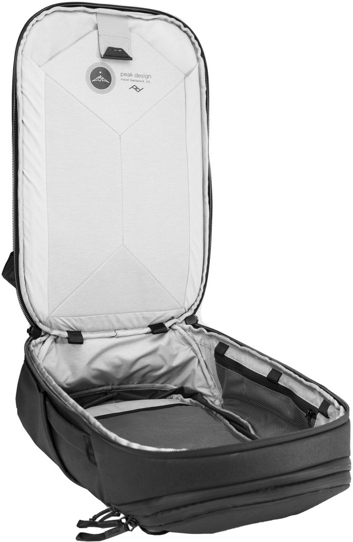 Peak Design Travel Backpack 30L v2 Black binnenkant