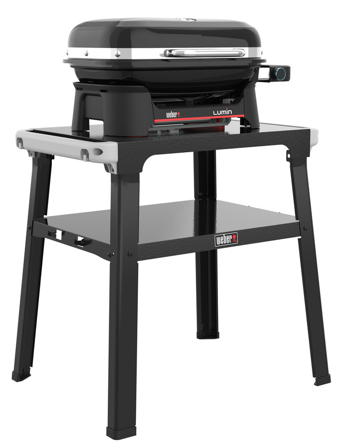 Weber Lumin Compact Black Met Onderstel linkerkant