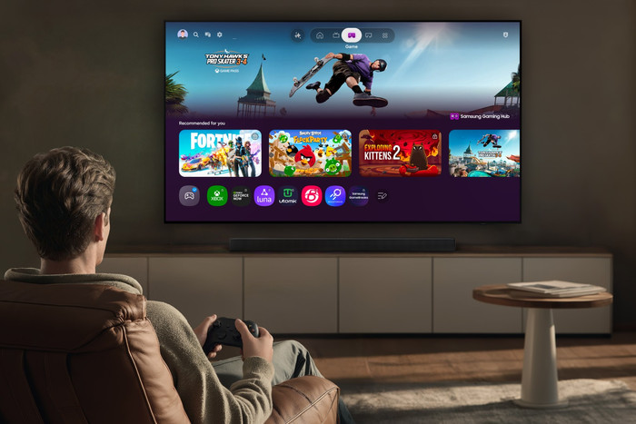 Samsung OLED 48" S83H (2026) product in gebruik