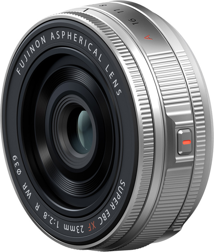 Fujifilm XF 23mm f/2.8 R WR Zilver rechterkant