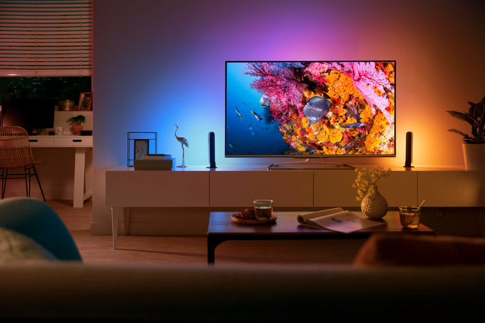 Philips Hue Play Light Bar White and Color White 1 Unit product in use