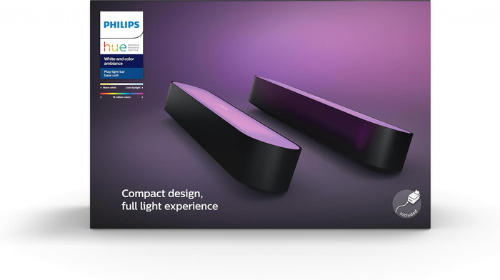 Philips Hue Play Lichtbalk White & Color Wit Duo Pack null