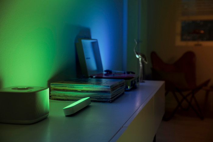 Philips Hue Play Light Bar White and Color White 1 Unit product in use