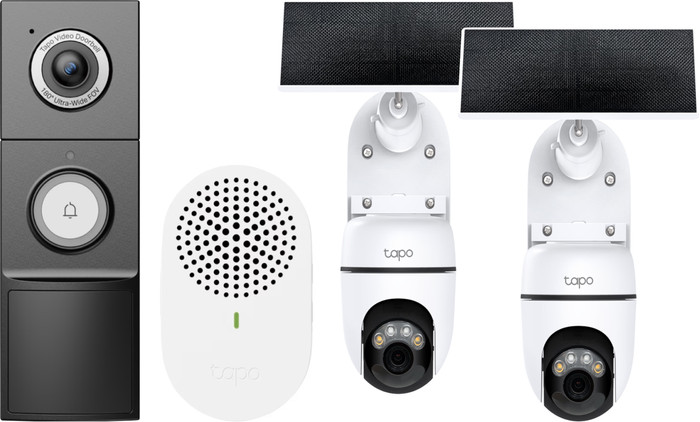 TP-Link Tapo C610 Solar Kit Duo Pack + D235 Smart Battery & Wired Doorbell Main Image
