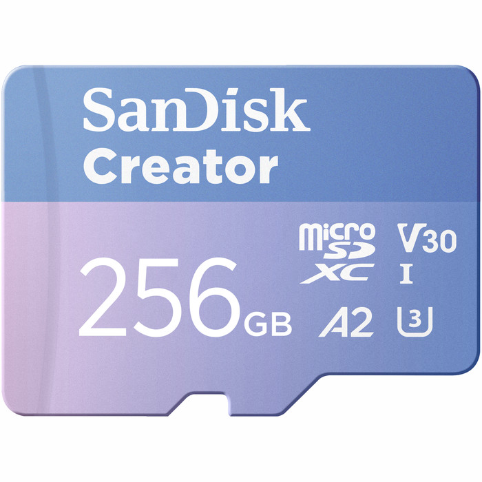 SANDISK MicroSDXC Creator 256GB 130MB/s Main Image