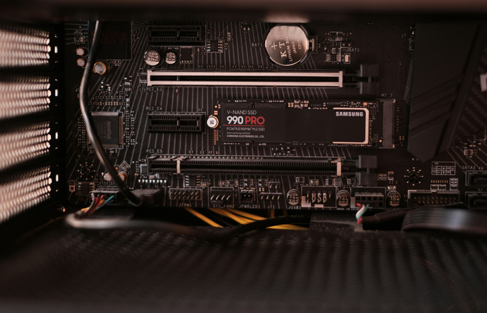 Samsung 990 Pro 4TB NVMe SSD product in use