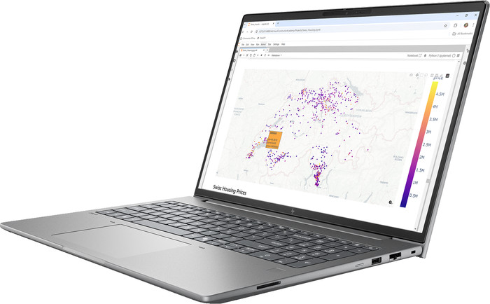 HP Zbook X G2i 16'' Copilot+ PC - DN7U4ET Qwerty rechterkant