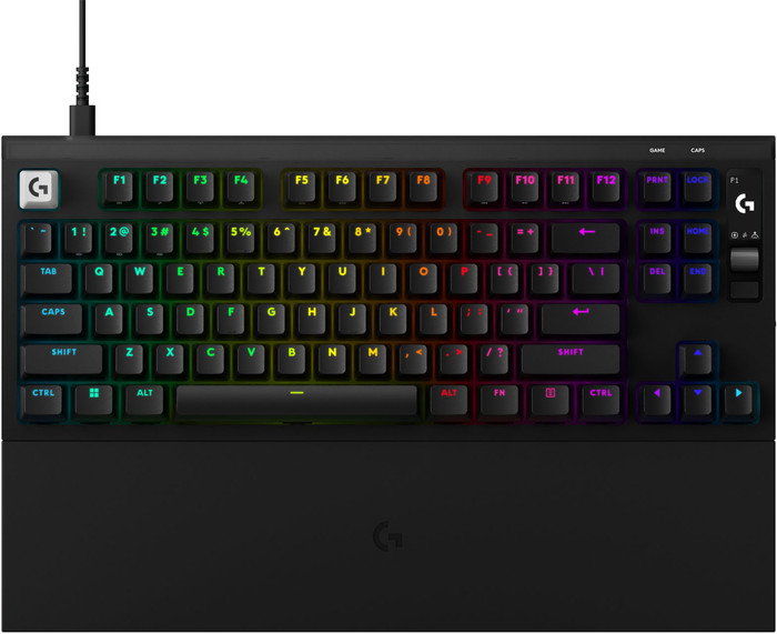 Logitech G PRO X2 RAPID TKL Gaming Toetsenbord Zwart Qwerty bovenkant