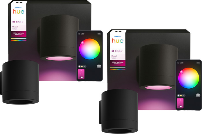 Philips Hue Muscari Outdoor Wall Spot Duo Pack Main Image