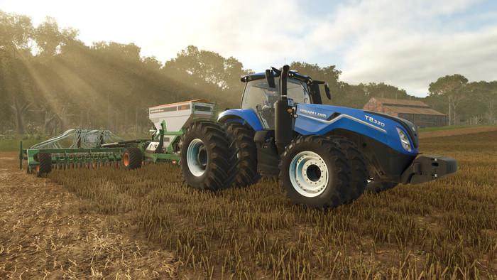 Farming Simulator 25: Beans & Alpacas Edition PS5 product in gebruik
