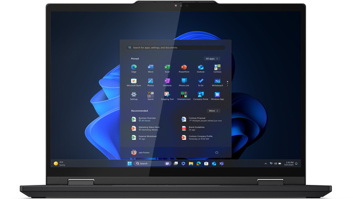 Lenovo ThinkPad T14s 2-in-1 Gen 1 - 21R30069MH QWERTY voorkant