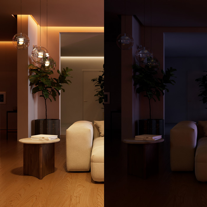 Philips Hue Bedrade Wandschakelaarmodule voor Niet Slimme Lampen 1 Kanaal product in gebruik