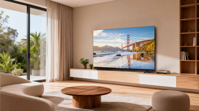 TCL 55" QLED P6L (2026) product in gebruik