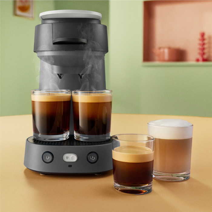 Philips koffiepadmachine Senseo Vibe CSA225/65 Zwart product in gebruik