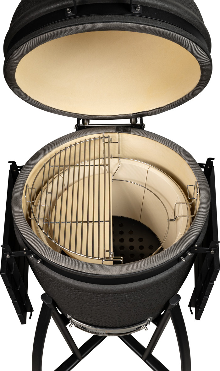 Grill Guru Prime Matte Black Large binnenkant