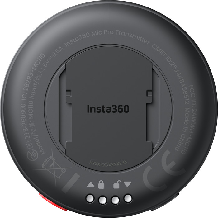 Insta360 Mic Pro Zender (Graphite Black) achterkant
