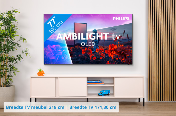 Philips Ambilight 77" OLED811 (2026) visual Coolblue 1