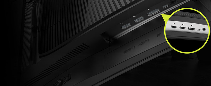 MSI MAG 341CQPDE QD-OLED X28 Curved detail
