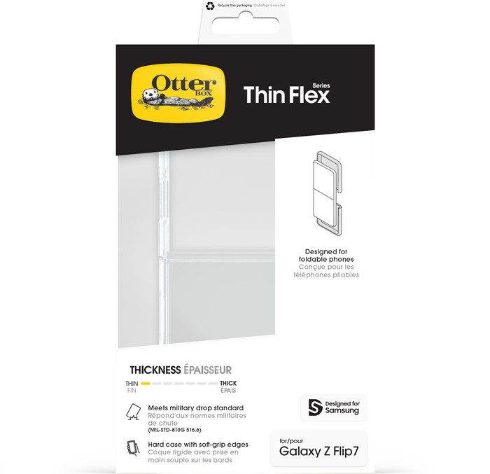 OtterBox Thin Flex Samsung Galaxy Flip 7 Cover Transparent null
