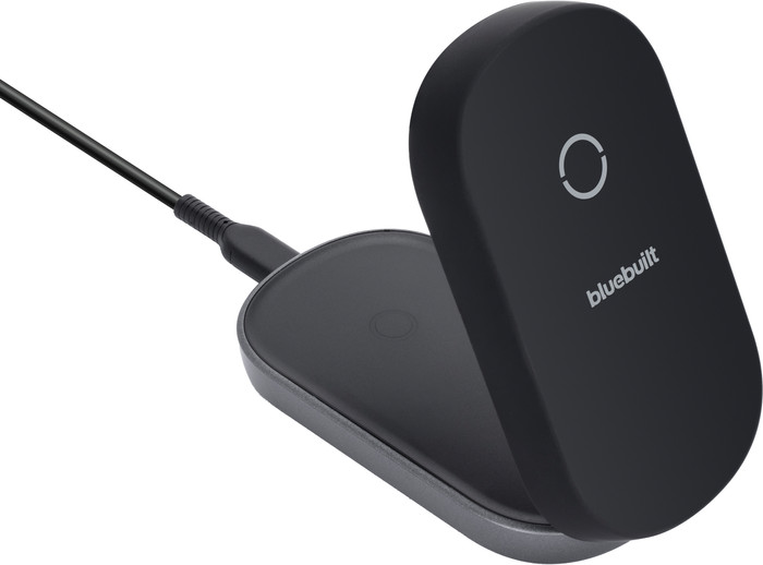 BlueBuilt 2-in-1 Draadloze Oplader met MagSafe en Qi2 25W Zwart Main Image