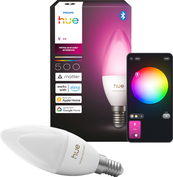 Philips Hue Candle Light White and Color E14 Separate Light Main Image