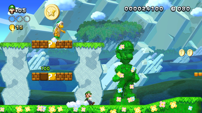 New Super Mario Bros. U Deluxe Nintendo Switch product in gebruik