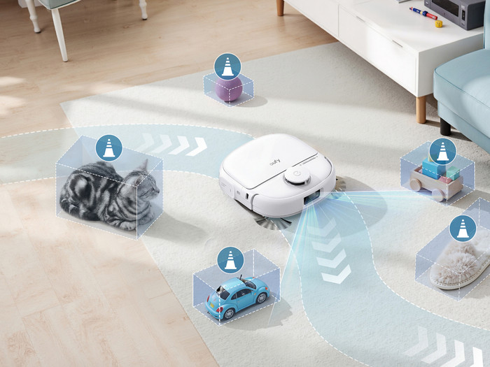 Eufy Omni C28 Wit product in gebruik