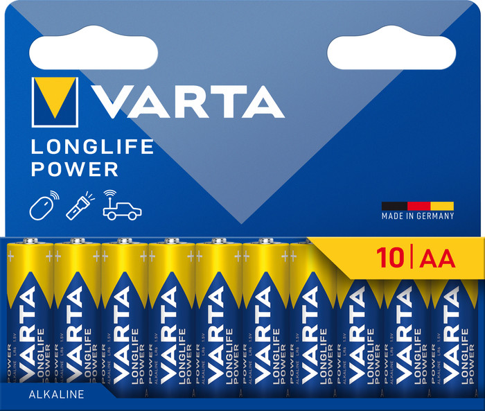 Varta Longlife Power AA Pack 10 stuks Main Image