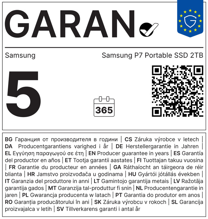 Samsung P7 Portable SSD 2TB