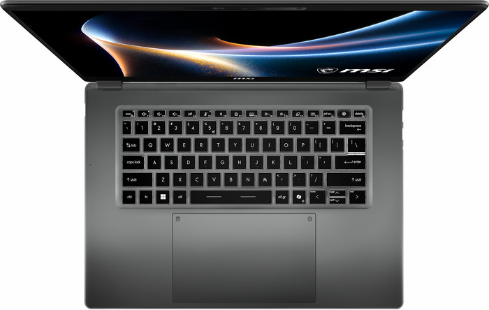 MSI Prestige 16 AI+ Copilot+ PC C3MG-236NL OLED QWERTY bovenkant