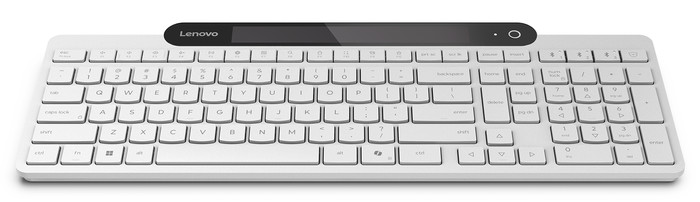 Lenovo 800 Self-Charging Bluetooth Toetsenbord QWERTY Wit voorkant