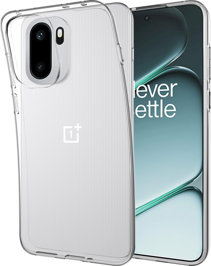 Just in Case Soft Design OnePlus 15R Back Cover Transparant linkerkant