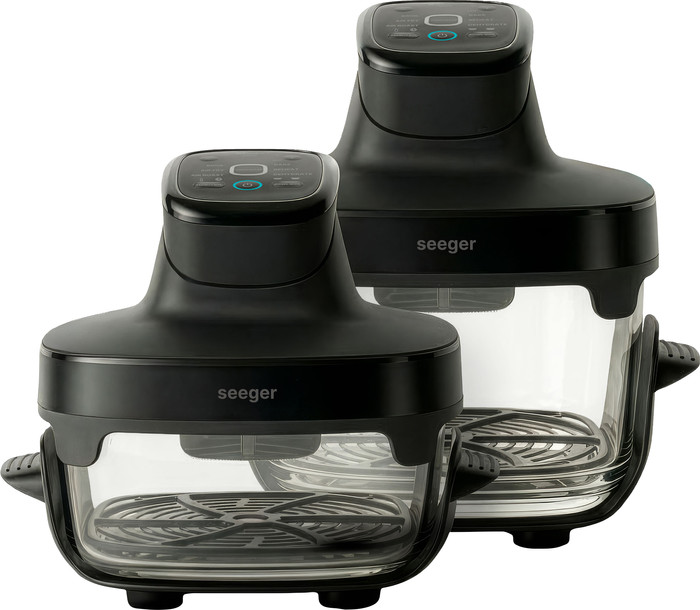 Seeger SGR1050BK Glass Airfryer Black front