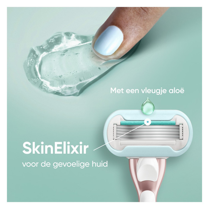 Gillette Venus Deluxe Smooth Sensitive + 9 Navulmesjes visual leverancier