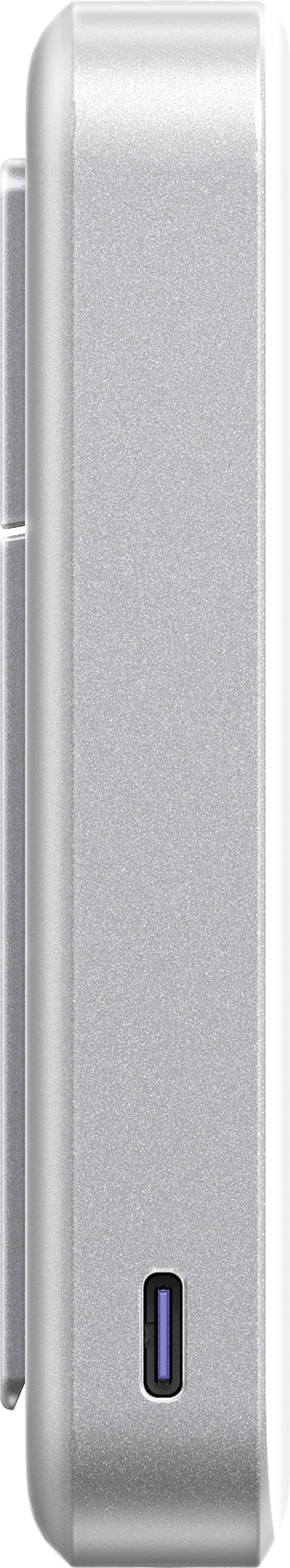 Anker Draadloze Powerbank 10.000 mAh met MagSafe en Qi2 25W Wit linkerkant