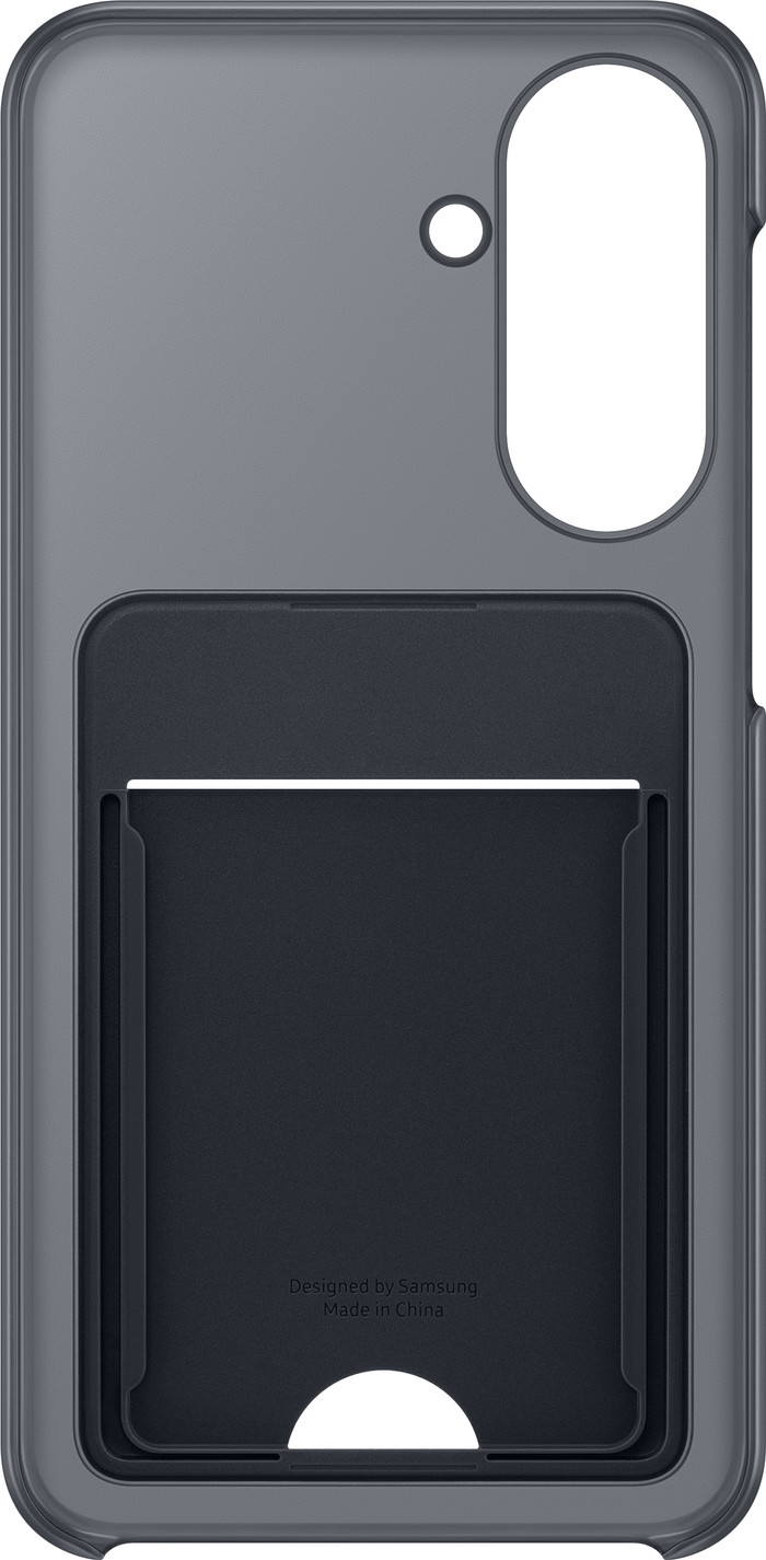 Samsung Galaxy A27 Card Slot Back Cover Zwart voorkant
