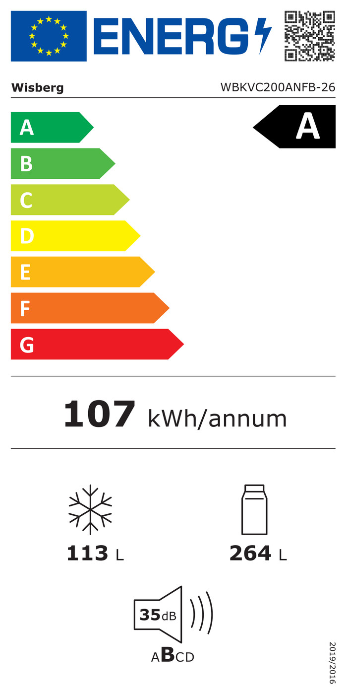 Wisberg WBKVC200ANFB energielabel
