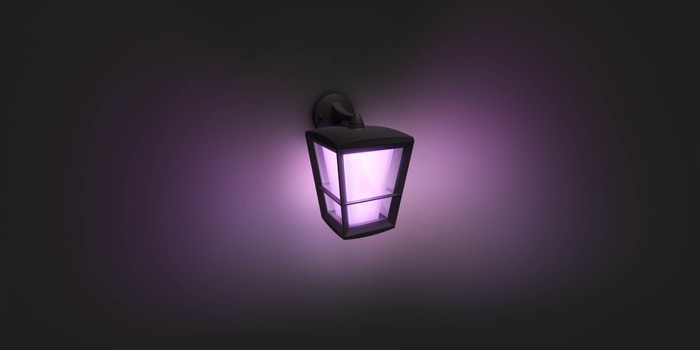 Philips Hue Econic muurlamp White and Color Zwart hangend null