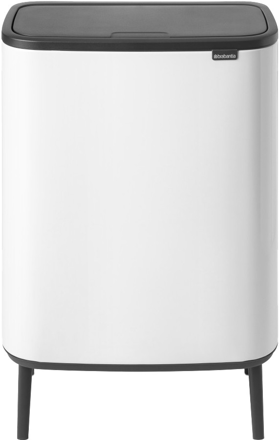 Brabantia Bo Touch Bin Hi Prullenbak - 60 l - wit voorkant