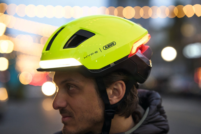 ABUS HYP-E Geel M product in gebruik