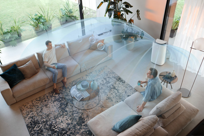De'Longhi PACAP130IGentlejet product in gebruik