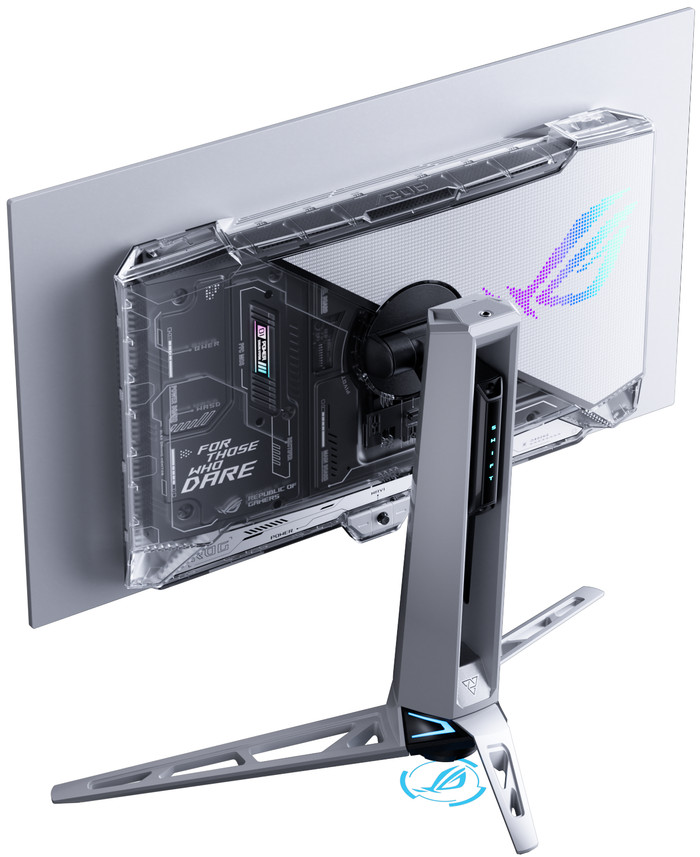 ASUS ROG Swift PG27AQWP-W OLED achterkant