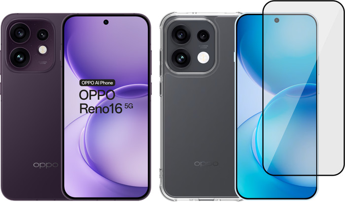 OPPO Reno16 512GB Paars 5G + Accessoirepakket Main Image