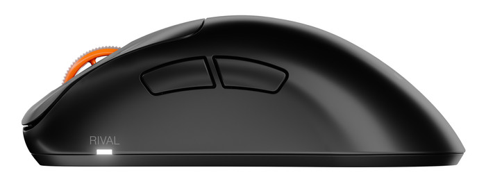 SteelSeries Rival Pro WL Mini Draadloze Gaming Muis Zwart linkerkant