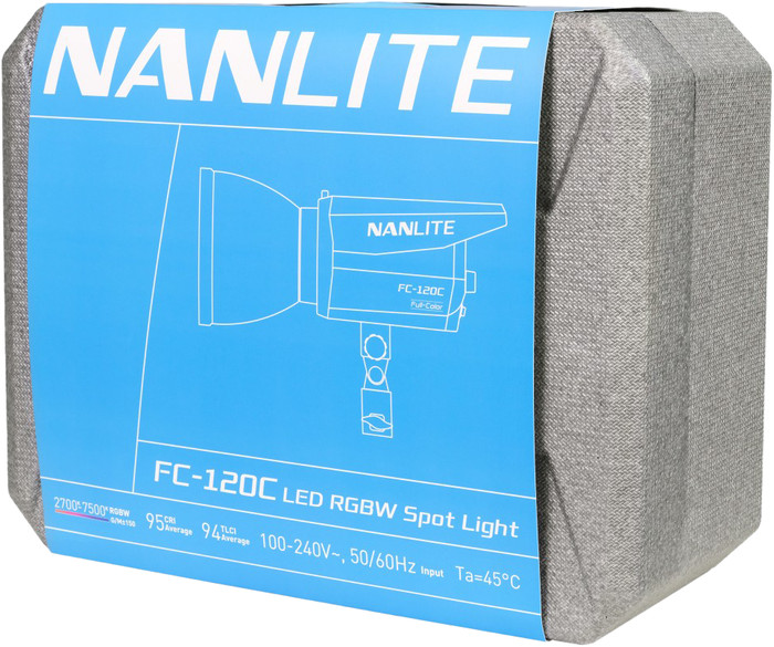 Nanlite FC-120C LED RGBW Spot Light verpakking