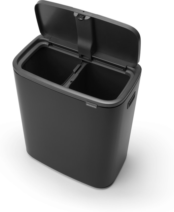 Brabantia Bo Touch Bin 2 x 30 Liter Matt Black detail