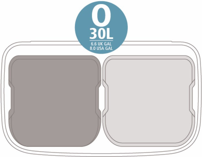 Brabantia Bo Touch Bin 2 x 30 Liter White visual leverancier